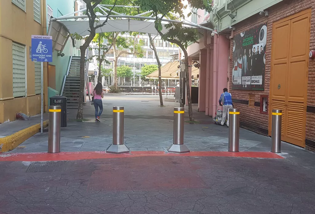 Clarke Quay Singapore Perimeter Security Bollards
